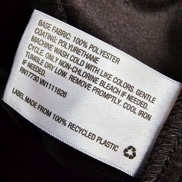 EUC A NEW DAY BLACK FAUX LEATHER TAPERED PANTS STRETCH WAIST SIZE M - Picture 11 of 14